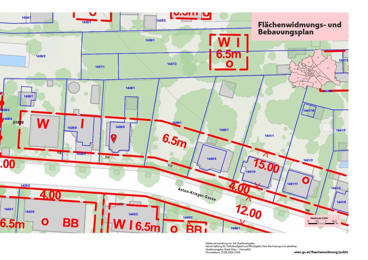 Grundstück kaufen in Wien – 721 m², € 925.000 – Bild 6 von 6