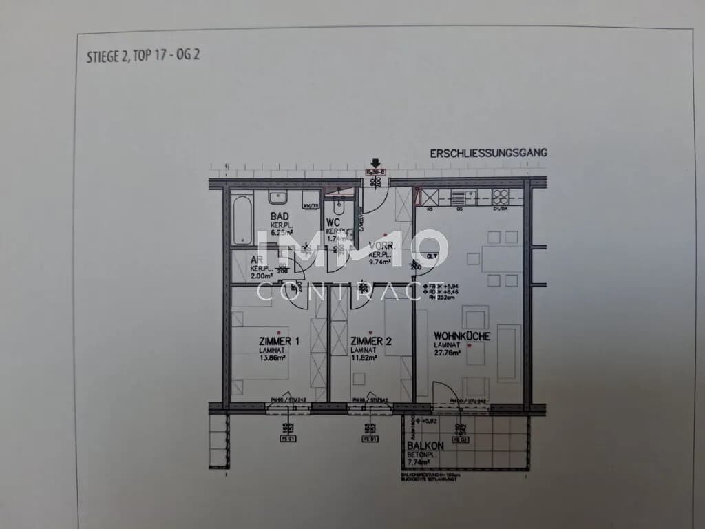 3-Zimmer-Wohnung mieten in Eisenstadt – 86,13 m², € 1.096 – Bild 14 von 14