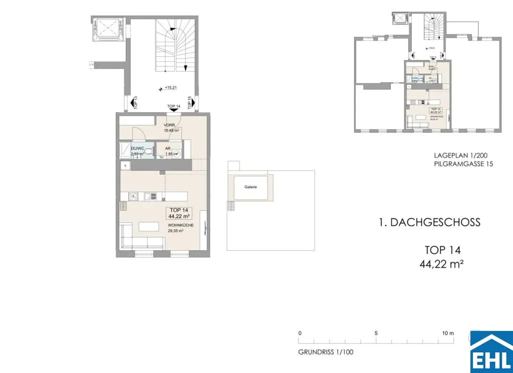1-Zimmer-Wohnung kaufen in Wien – 44,22 m², € 299.000 – Bild 11 von 12