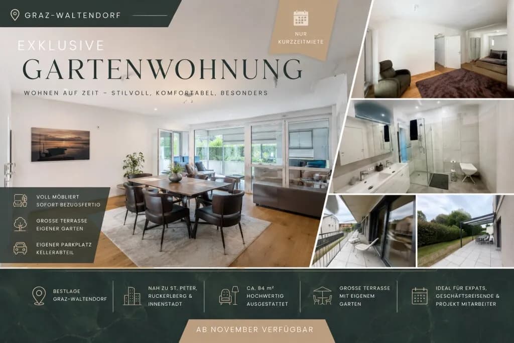 Wohnung mieten in Graz – 84 m²