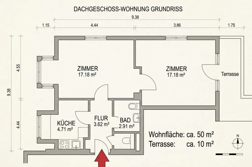 2-Zimmer-Wohnung kaufen in Wien – 50 m², € 399.000 – Bild 12 von 12