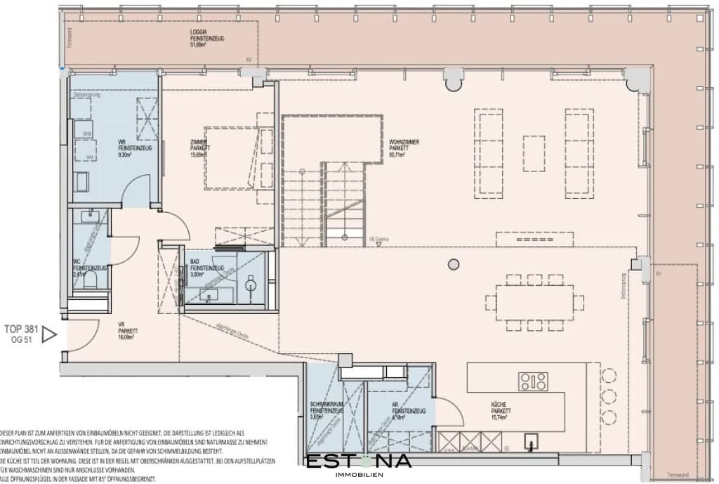 5-Zimmer-Wohnung mieten in Wien – 255,45 m², € 9.900 – Bild 21 von 22