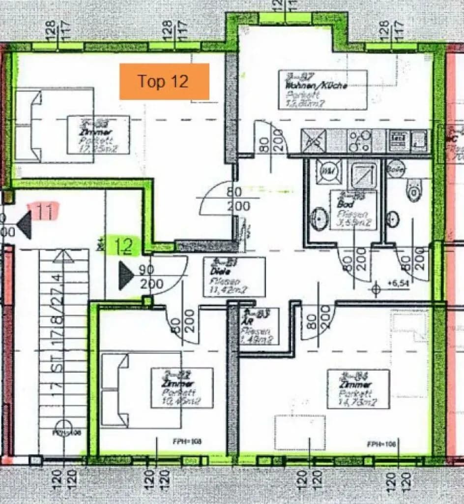 3-Zimmer-Wohnung mieten in Graz – 75 m², € 1.084 – Bild 10 von 10
