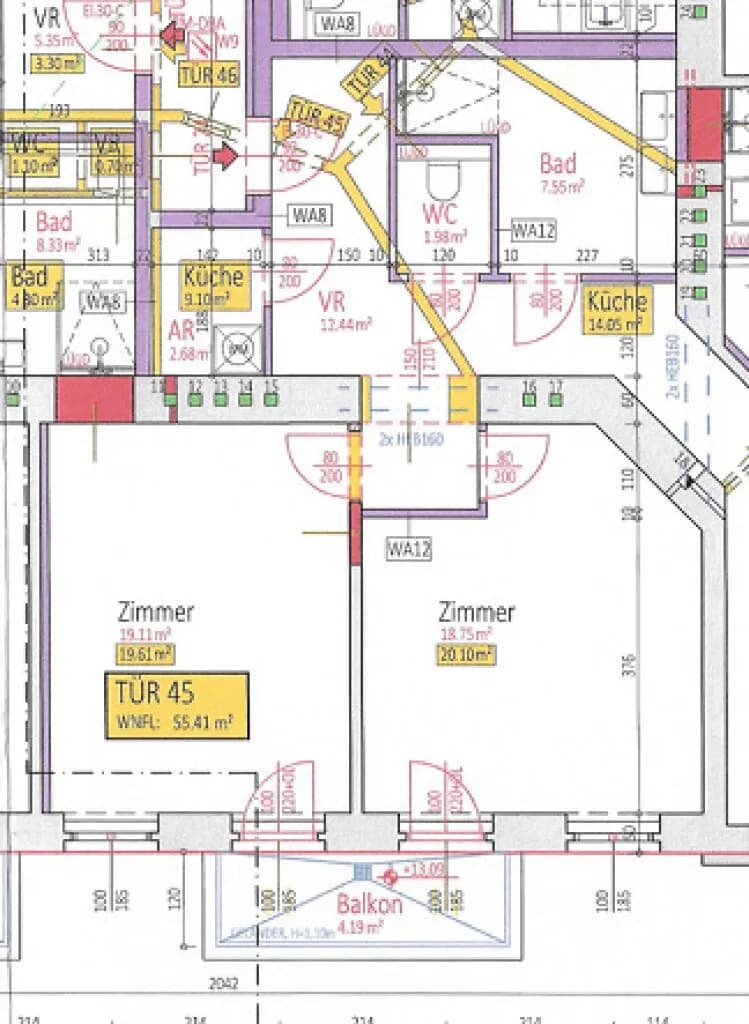 2-Zimmer-Wohnung kaufen in Wien – 55,41 m², € 192.000 – Bild 6 von 6