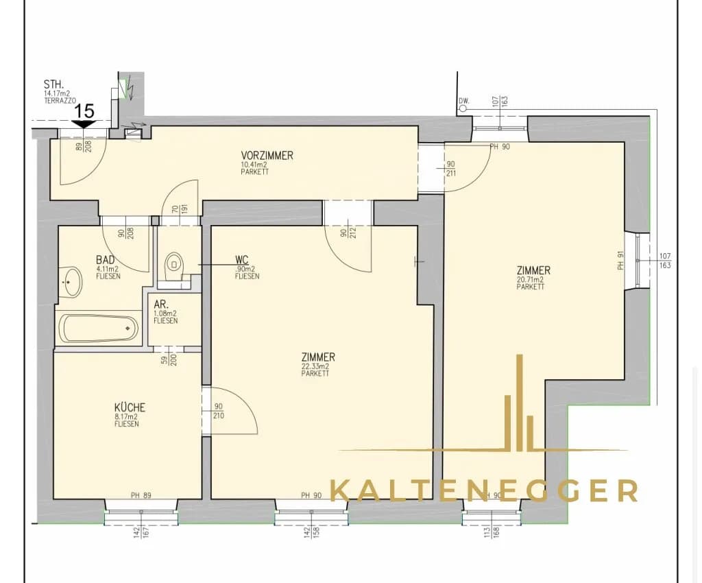 2-Zimmer-Wohnung mieten in Wien – 67,7 m², € 1.158 – Bild 9 von 10