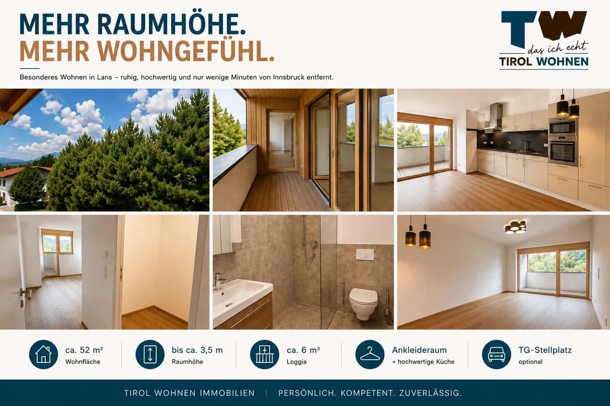 Wohnung kaufen in Innsbruck-Land – 52 m², € 394.500