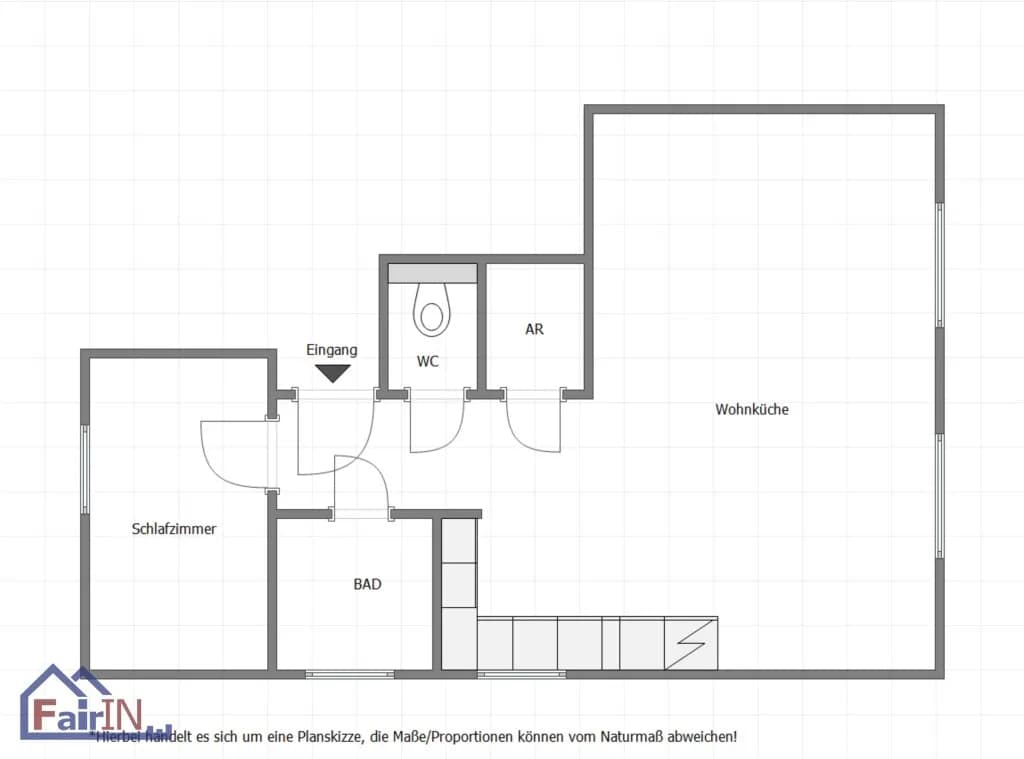 2-Zimmer-Wohnung mieten in Wien – 45,23 m², € 1.087 – Bild 10 von 10