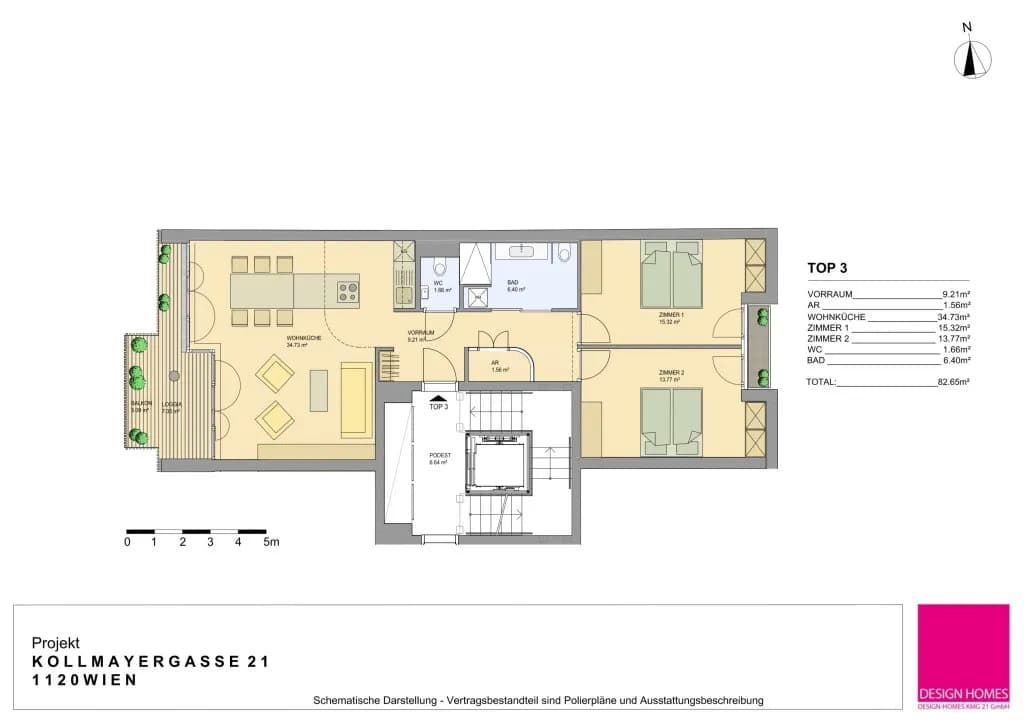 3-Zimmer-Wohnung mieten in Wien – 83 m², € 1.946 – Bild 16 von 16