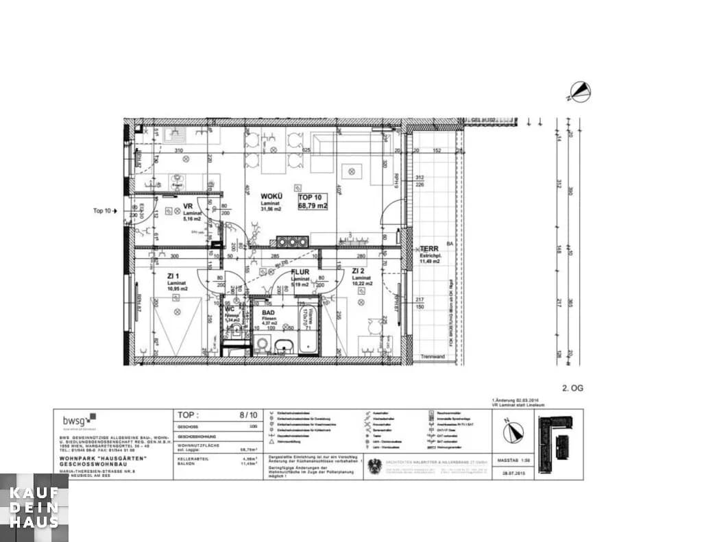 3-Zimmer-Wohnung mieten in Neusiedl am See – 68,79 m², € 710 – Bild 10 von 10