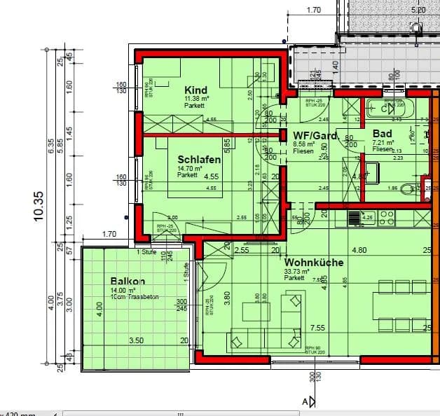 3-Zimmer-Wohnung mieten in Vöcklabruck – 75 m², € 1.190 – Bild 12 von 12