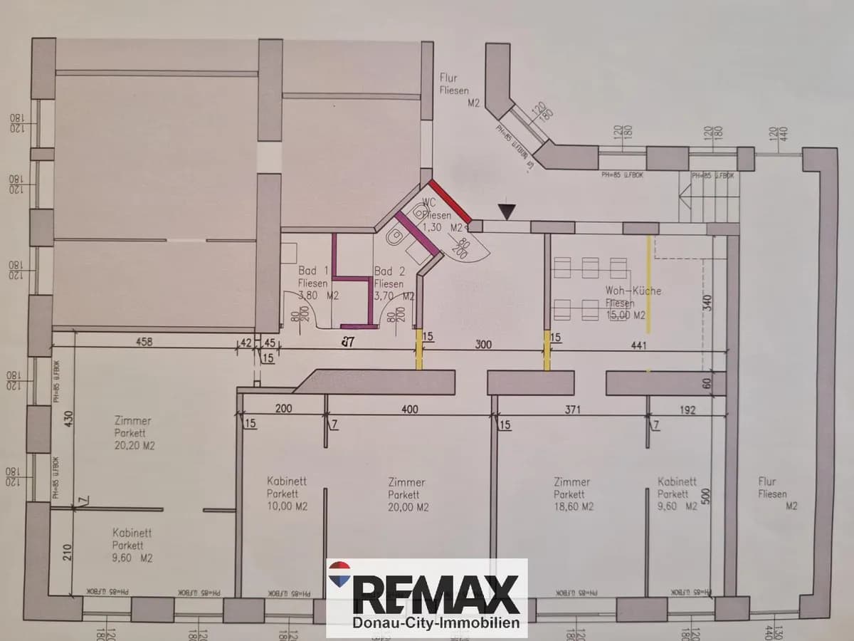 6-Zimmer-Wohnung mieten in Wien – 130 m², € 2.250 – Bild 12 von 12