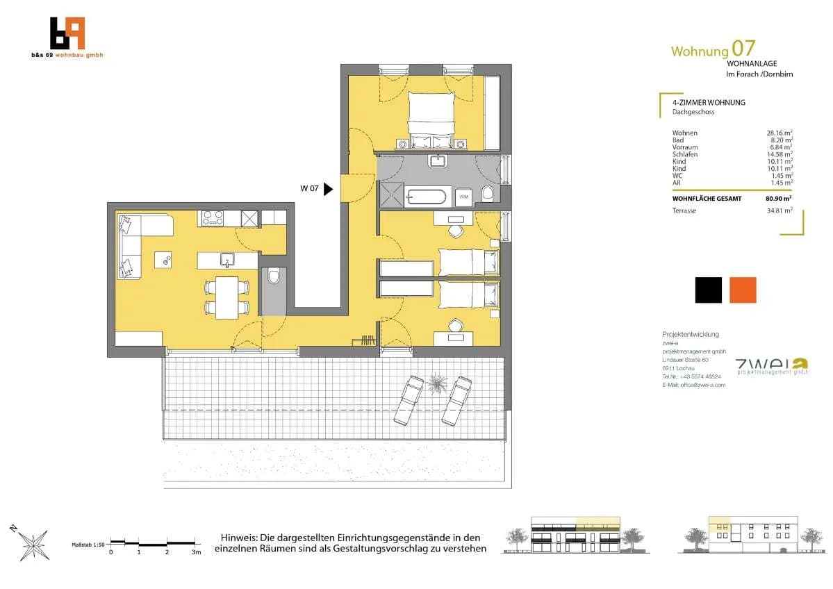4-Zimmer-Wohnung kaufen in Dornbirn – 80,9 m² – Bild 2 von 12