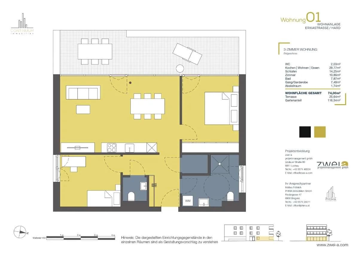 3-Zimmer-Wohnung kaufen in Bregenz – 74 m² – Bild 2 von 13
