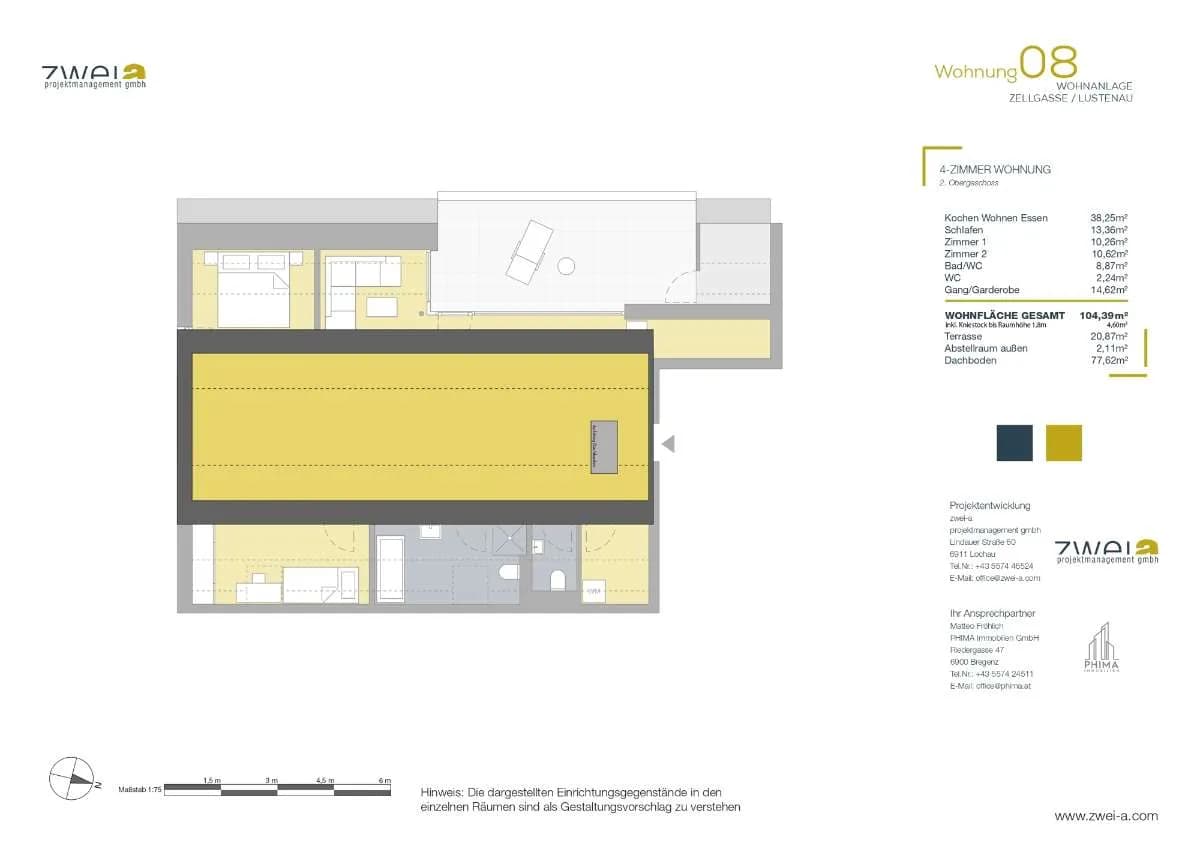 4-Zimmer-Wohnung kaufen in Dornbirn – 105,62 m², € 776.000 – Bild 3 von 12
