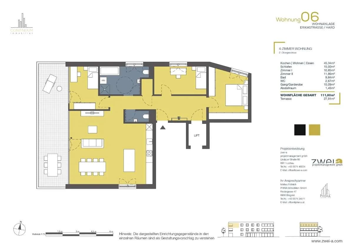 4-Zimmer-Wohnung kaufen in Bregenz – 111,6 m² – Bild 2 von 14