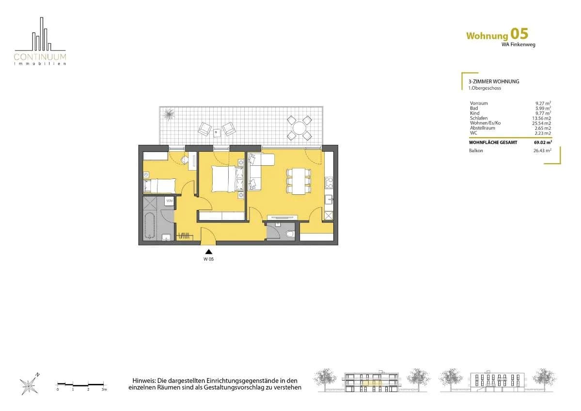 3-Zimmer-Wohnung kaufen in Bregenz – 69,02 m² – Bild 2 von 10