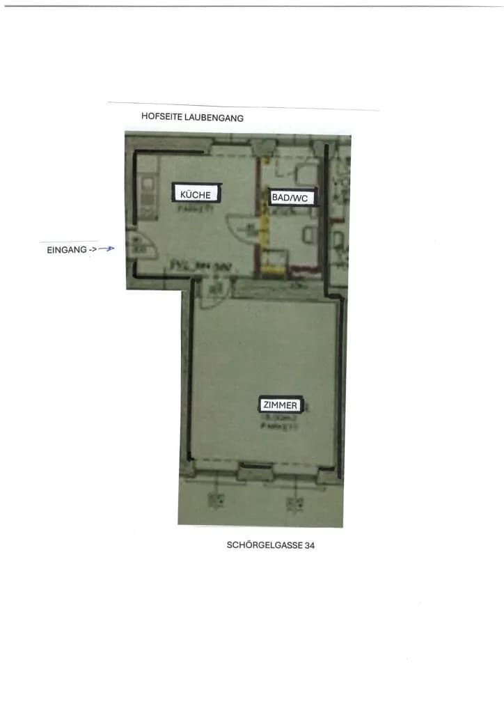 2-Zimmer-Wohnung mieten in Graz – 35,91 m², € 457 – Bild 7 von 7