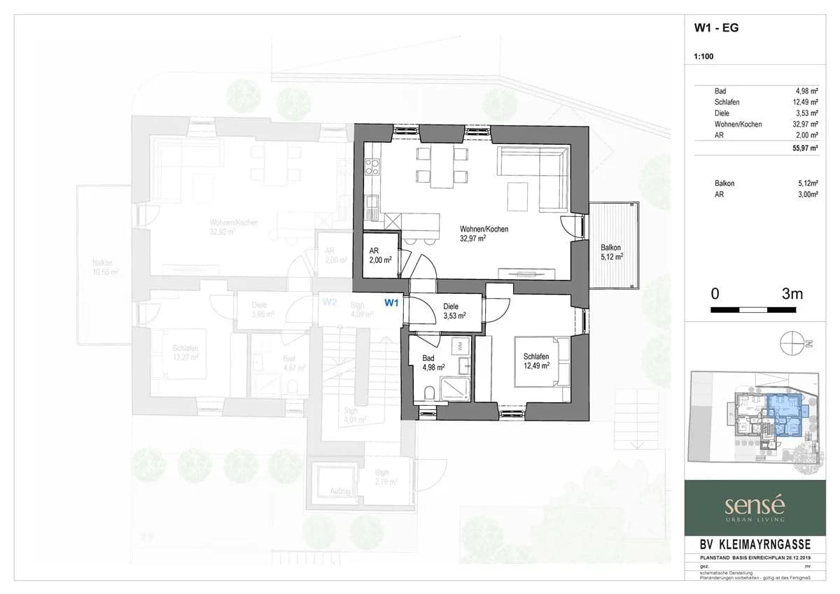 2-Zimmer-Wohnung kaufen in Salzburg Stadt – 55,91 m², € 551.105 – Bild 4 von 9