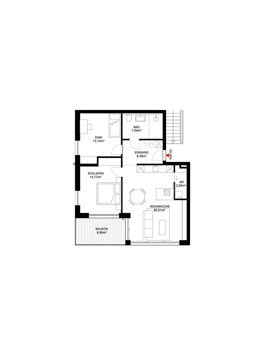 3-Zimmer-Wohnung kaufen in Hallein – 72,89 m², € 529.000 – Bild 16 von 16