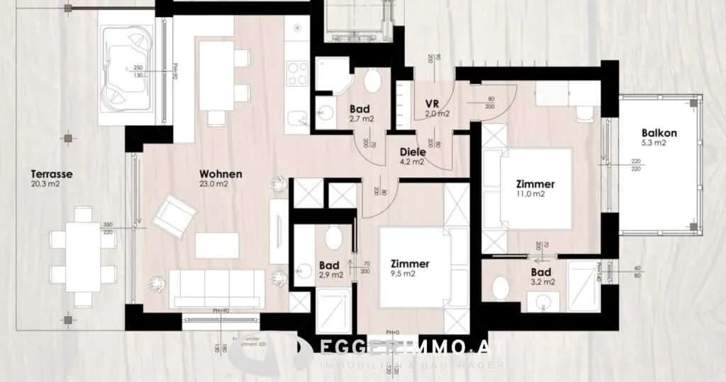 3-Zimmer-Wohnung kaufen in Zell am See – 59,67 m², € 470.000 – Bild 19 von 19