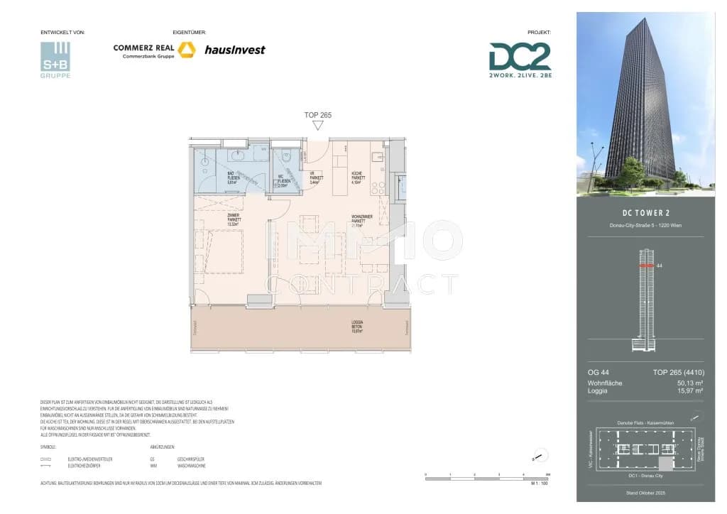 2-Zimmer-Wohnung mieten in Wien – 50,13 m², € 1.850 – Bild 17 von 17
