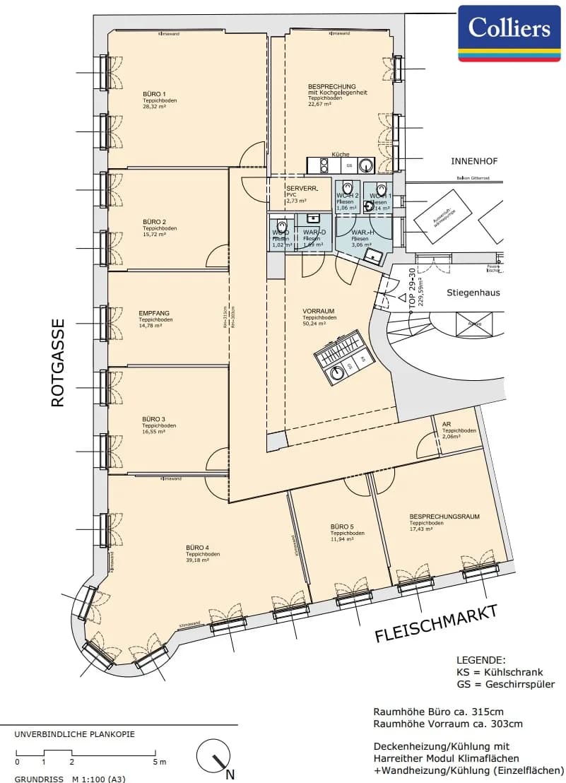 8-Zimmer-Gewerbeimmobilie mieten in Wien – 230 m², € 5.045 – Bild 14 von 15