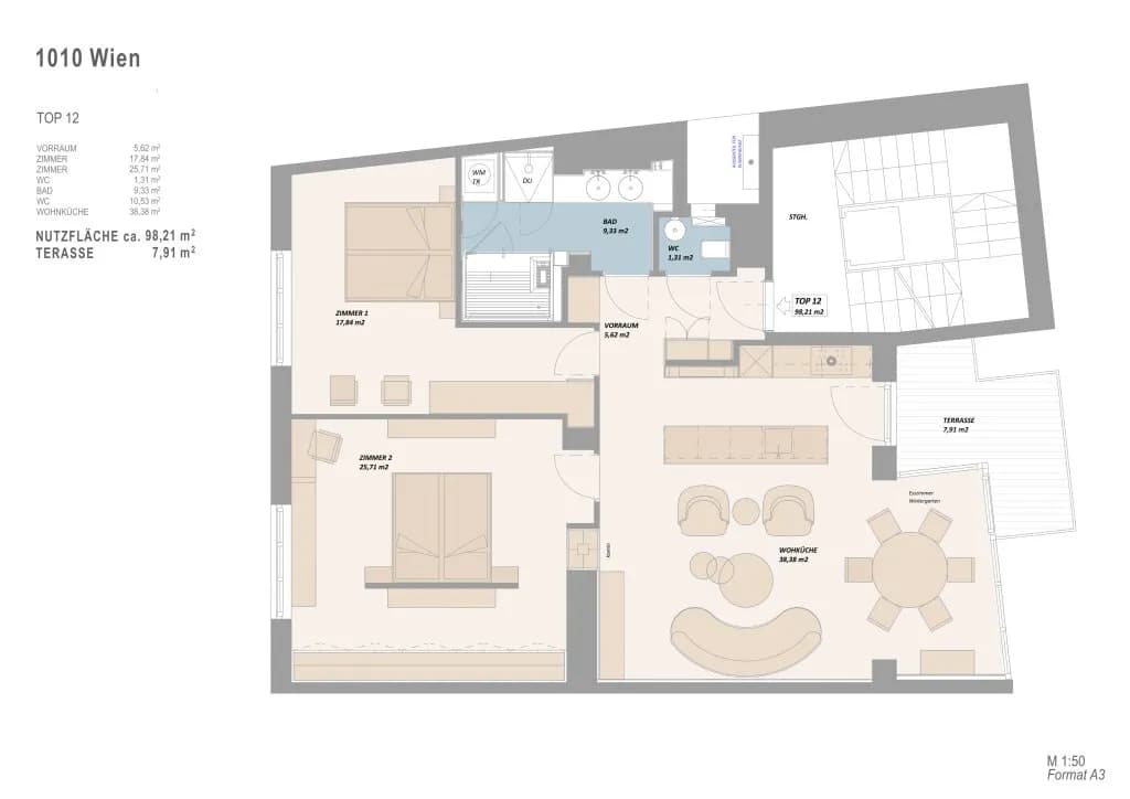 3-Zimmer-Wohnung kaufen in Wien – 98,21 m², € 1.690.000 – Bild 22 von 23