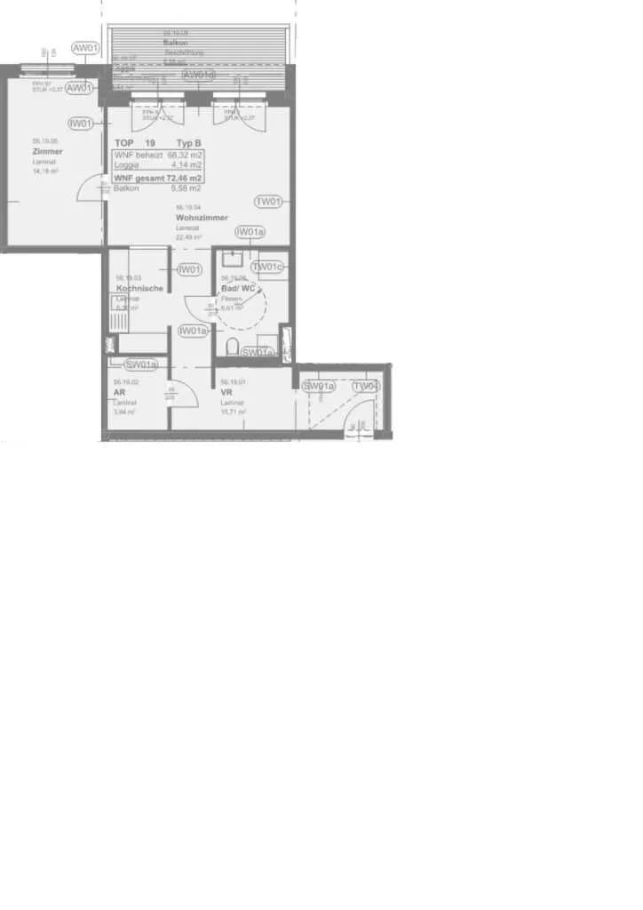2-Zimmer-Wohnung mieten in Graz – 68,32 m², € 911 – Bild 14 von 14
