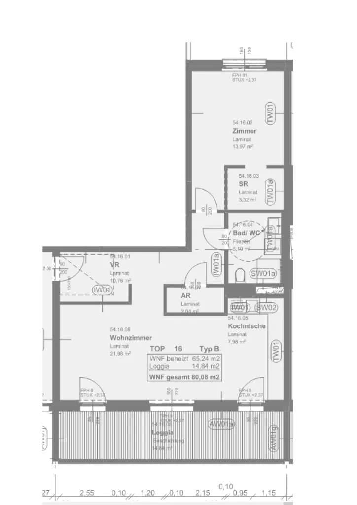 2-Zimmer-Wohnung mieten in Graz – 65,24 m², € 798 – Bild 5 von 6