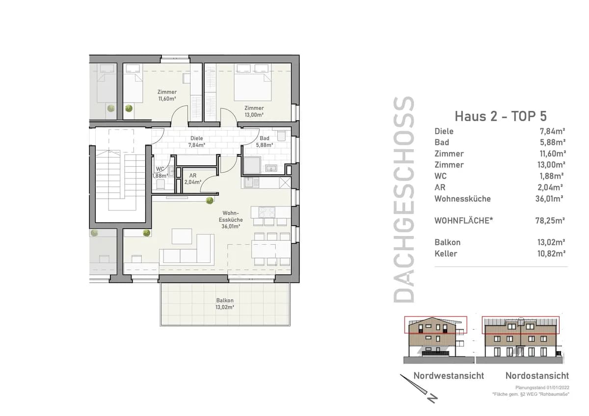 3-Zimmer-Wohnung mieten in Braunau am Inn – 78 m², € 1.350 – Bild 10 von 11