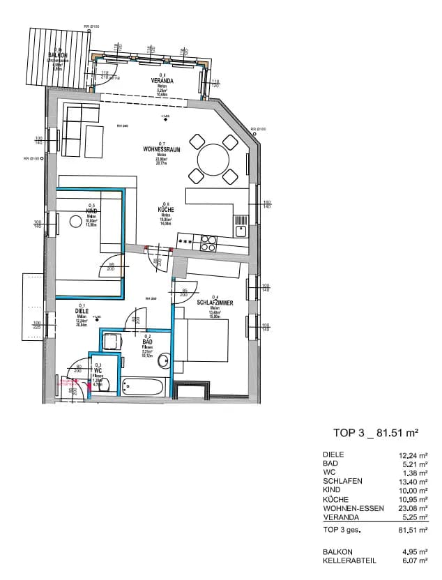3-Zimmer-Wohnung mieten in Murtal – 82 m², € 927 – Bild 9 von 9