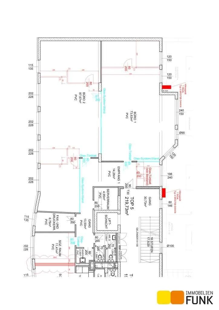 5-Zimmer-Gewerbeimmobilie mieten in Wien – 220 m², € 2.850 – Bild 12 von 14