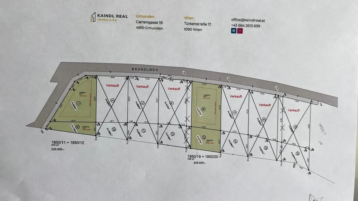 Grundstück kaufen in Gmunden – 737 m², € 239.100 – Bild 7 von 7