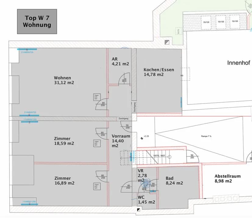 3-Zimmer-Wohnung mieten in Graz – 113 m², € 1.750 – Bild 18 von 18