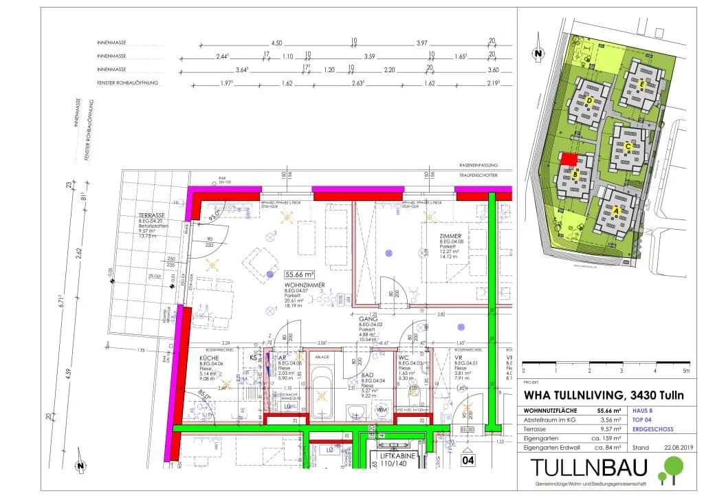 Wohnung kaufen in Tulln – 55,66 m², € 329.000 – Bild 17 von 17