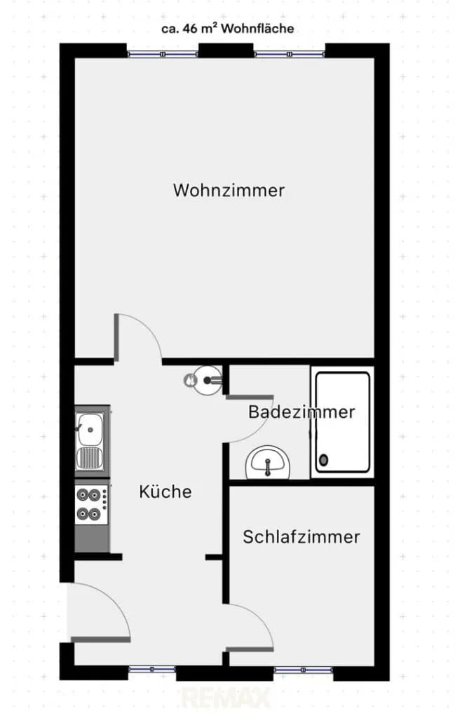 2-Zimmer-Wohnung kaufen in Wien – 46 m², € 165.000 – Bild 9 von 9