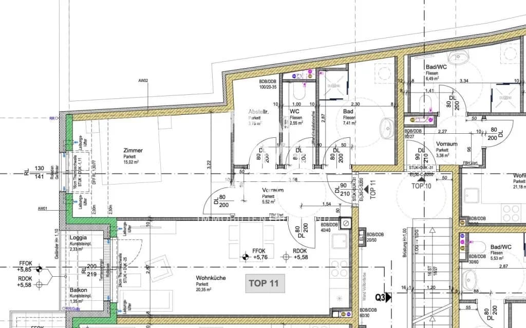 2-Zimmer-Wohnung mieten in Wien – 54,73 m², € 1.150 – Bild 12 von 12