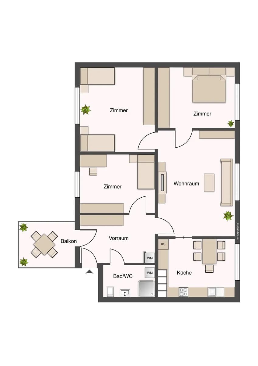 4-Zimmer-Wohnung kaufen in Bregenz – 89,91 m², € 329.000 – Bild 14 von 18