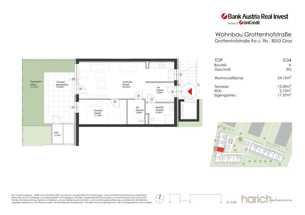 2-Zimmer-Wohnung mieten in Graz – 54,12 m², € 798 – Bild 17 von 17