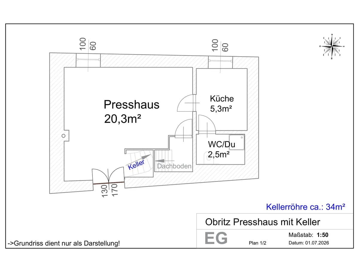 2-Zimmer-Haus kaufen in Hollabrunn – 55 m², € 35.900 – Bild 14 von 15
