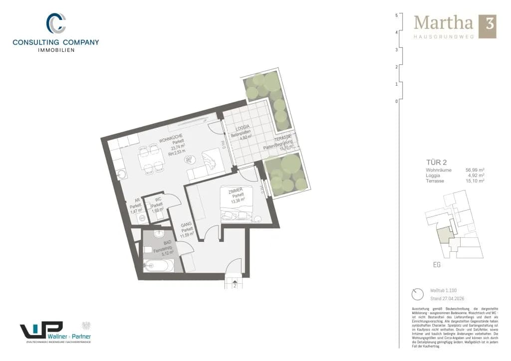 1-Zimmer-Wohnung kaufen in Wien – 31,29 m², € 196.500 – Bild 8 von 35