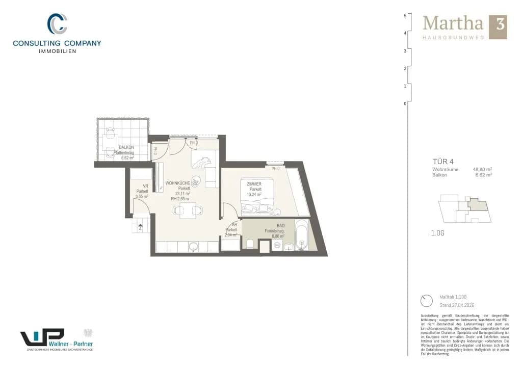 1-Zimmer-Wohnung kaufen in Wien – 31,29 m², € 196.500 – Bild 10 von 35