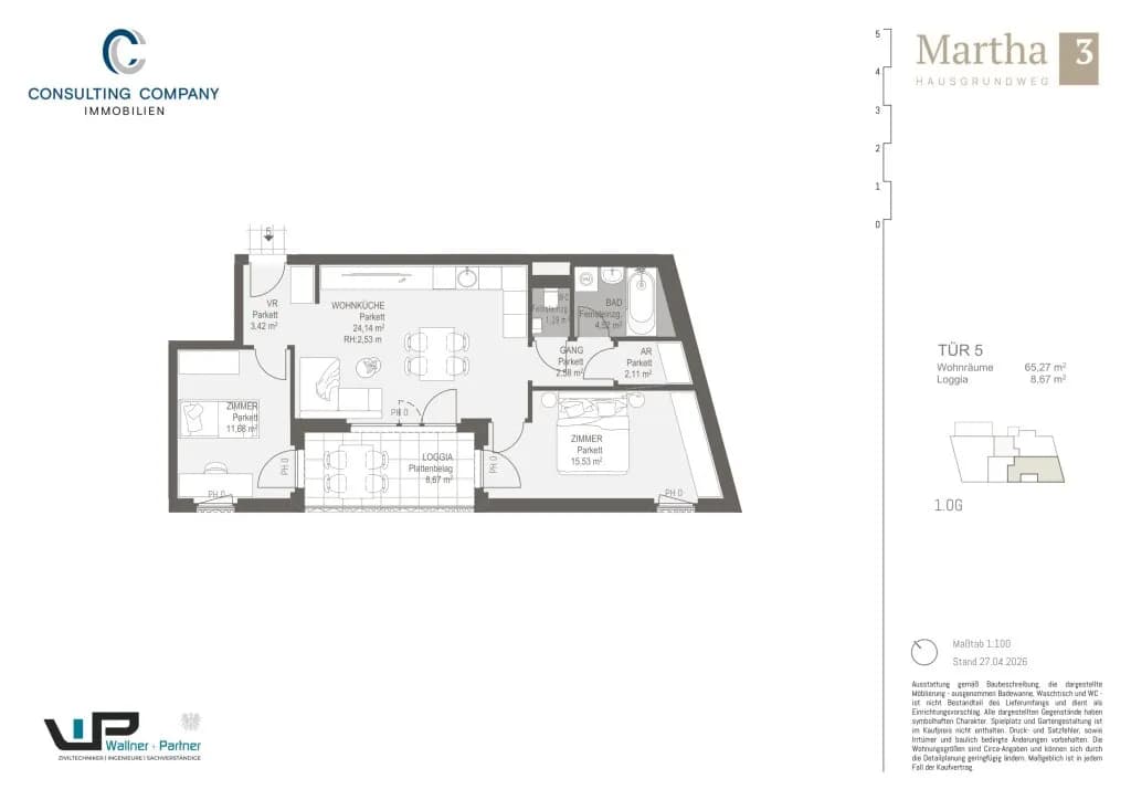 1-Zimmer-Wohnung kaufen in Wien – 31,29 m², € 196.500 – Bild 11 von 35