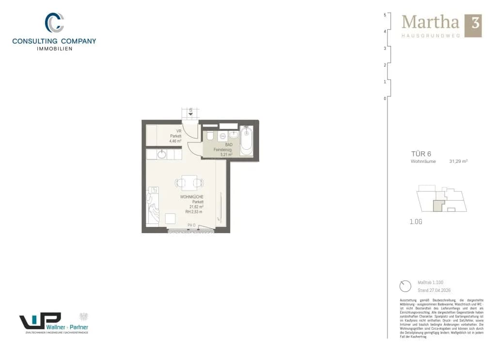 1-Zimmer-Wohnung kaufen in Wien – 31,29 m², € 196.500 – Bild 12 von 35