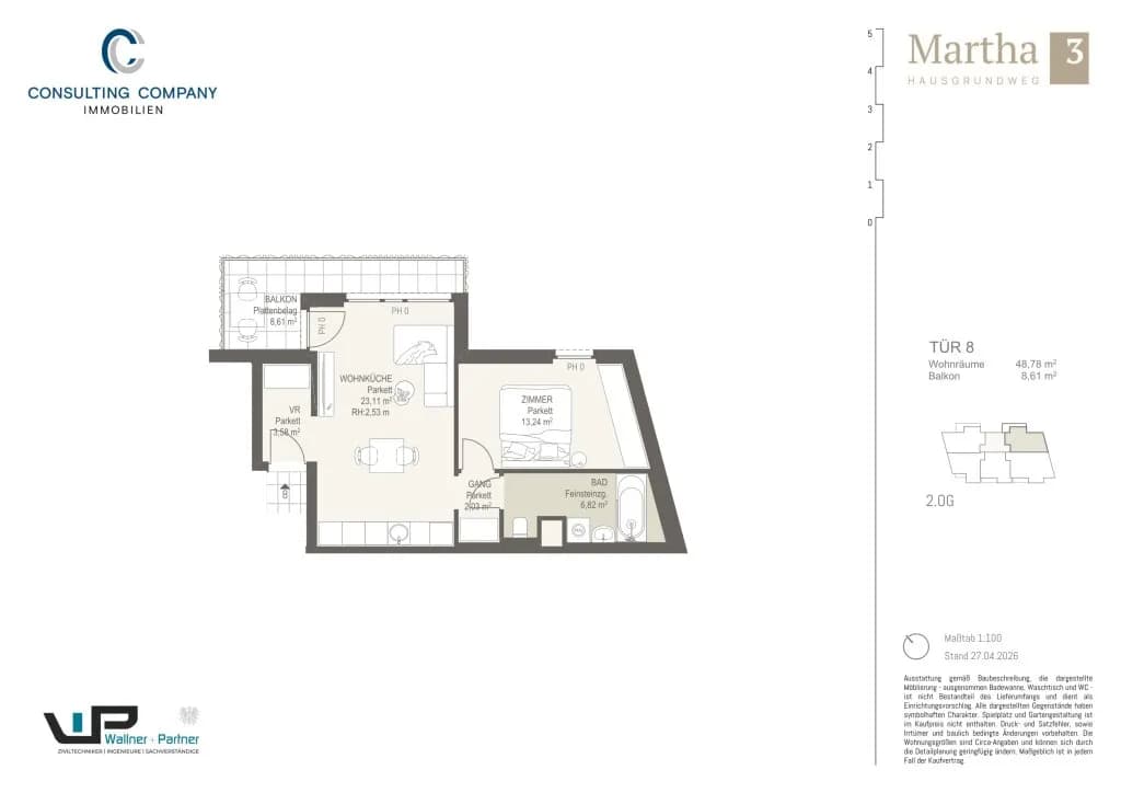 1-Zimmer-Wohnung kaufen in Wien – 31,29 m², € 196.500 – Bild 14 von 35
