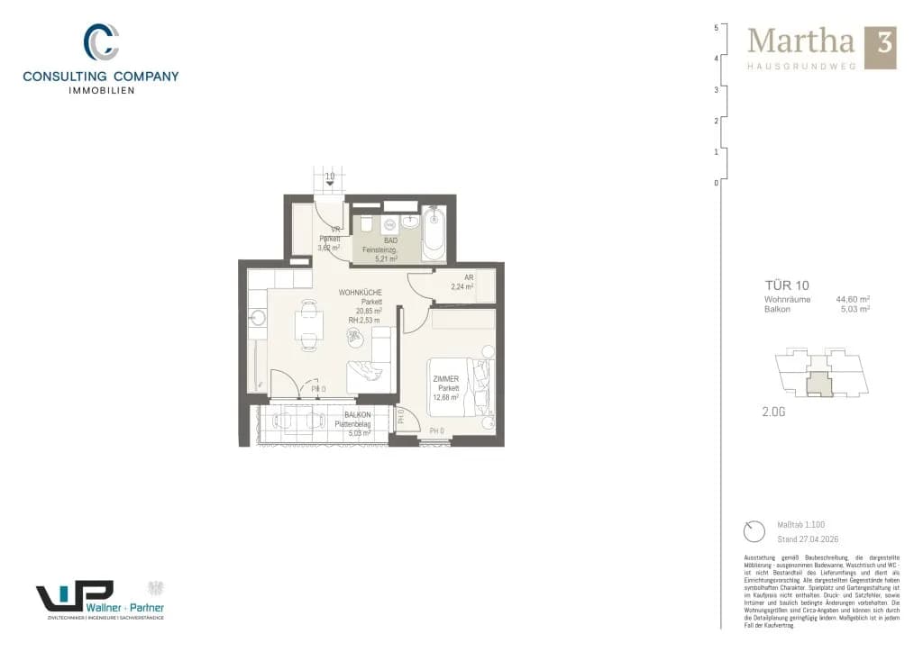 1-Zimmer-Wohnung kaufen in Wien – 31,29 m², € 196.500 – Bild 16 von 35