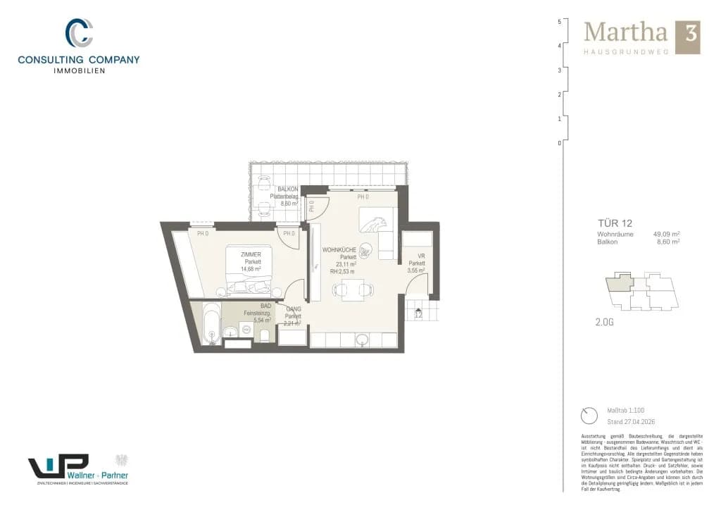 1-Zimmer-Wohnung kaufen in Wien – 31,29 m², € 196.500 – Bild 18 von 35