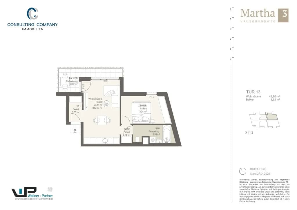 1-Zimmer-Wohnung kaufen in Wien – 31,29 m², € 196.500 – Bild 19 von 35
