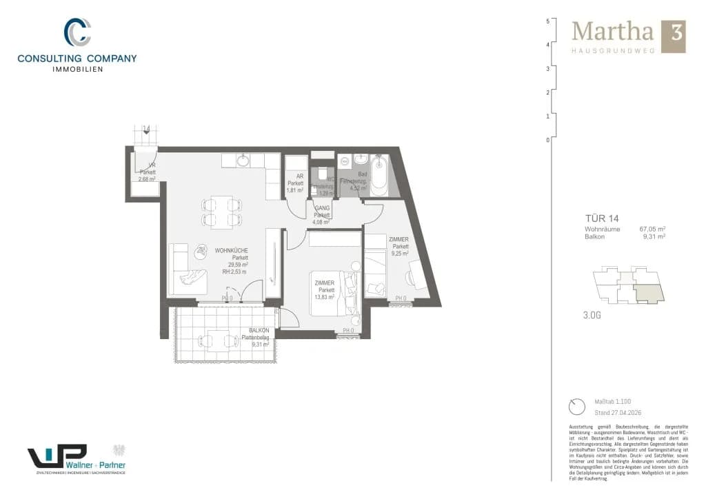 1-Zimmer-Wohnung kaufen in Wien – 31,29 m², € 196.500 – Bild 20 von 35
