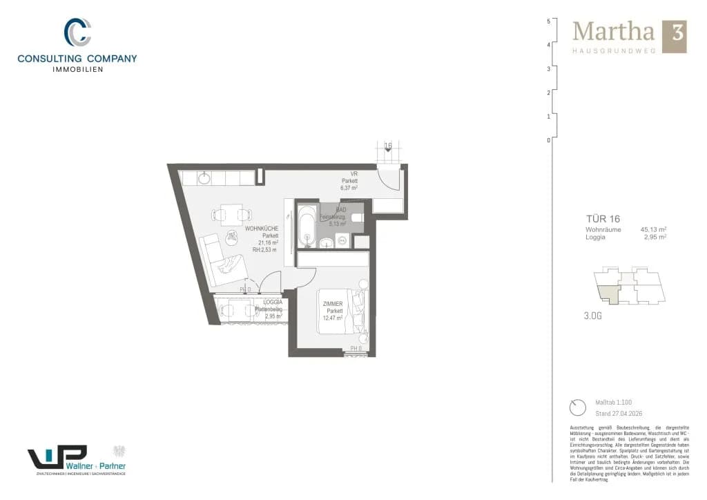 1-Zimmer-Wohnung kaufen in Wien – 31,29 m², € 196.500 – Bild 22 von 35